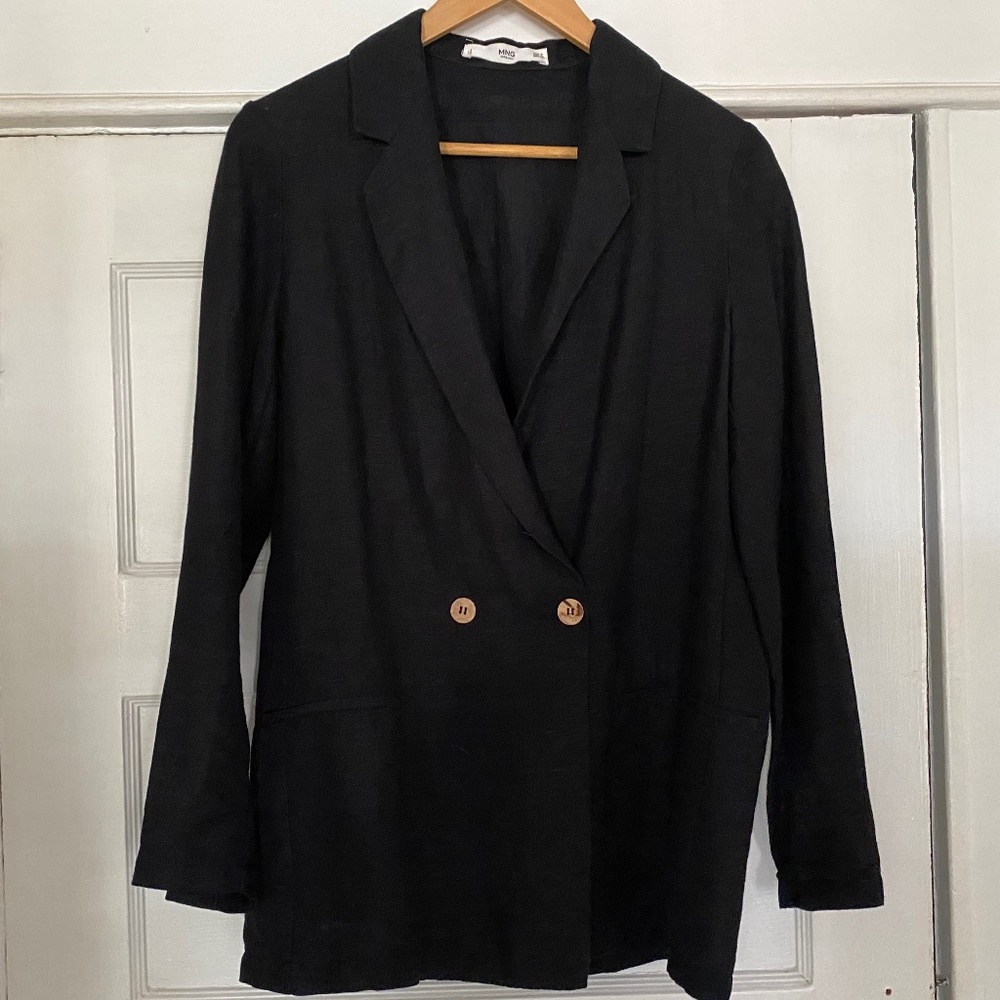 Mango Linen Blazer